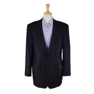 Brooks Brothers x Loro Piana 100% Cashmere Navy Blue 2-Btn Blazer Jacket 42L